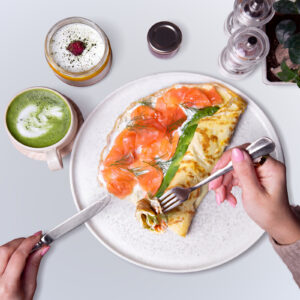 Eggstreme Salmon Omelette